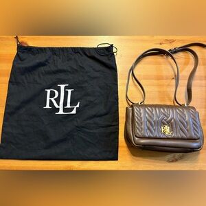 Lauren Ralph Lauren Quilted Leather Crossbody Bag